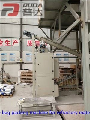 Machine d’emballage de sac de soupape d’air pour matériau réfractaire